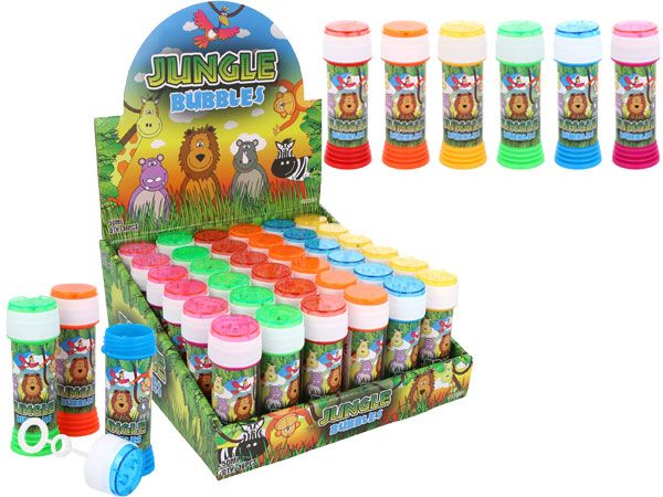 36x Jungle Game Top 50ml Bubble Tubs
