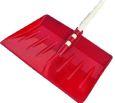 500x RED Saber Snow Scoop With Wooden Shaft Stale UK MOULDED