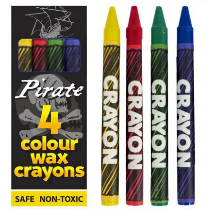 120x 4pk Pirate Wax Crayons (xzz)(fuj)