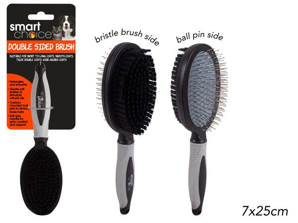 Smart Choice Double Sided Pet Grooming Brush