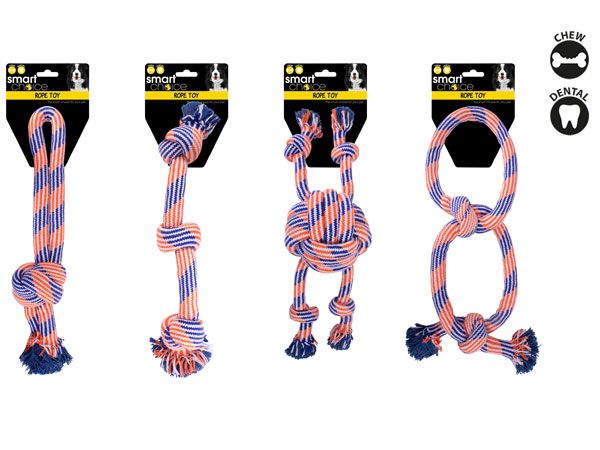Smart Choice Deluxe Colourful Rope Tug Toy ...Assorted, Picked At Random