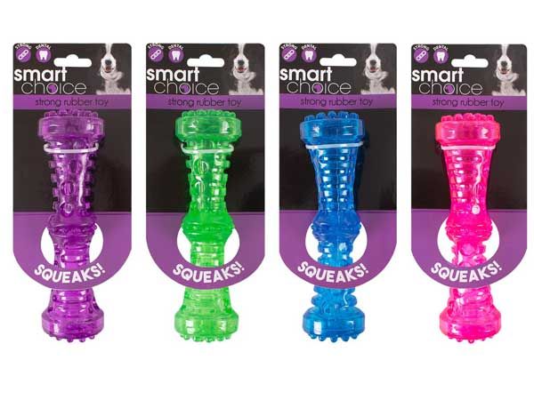 Smart Choice Strong Rubber Dog Toy, Assorted Picked At Random
