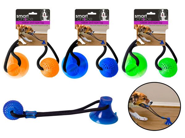Smart Choice Suction Cup Dog Pull Toy, Assorted Picked At Random
