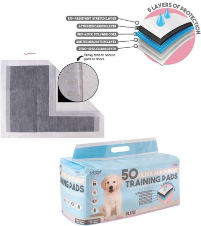 Smart Choice 50 Ultra Absorbent Puppy Training Pads | SC1119
