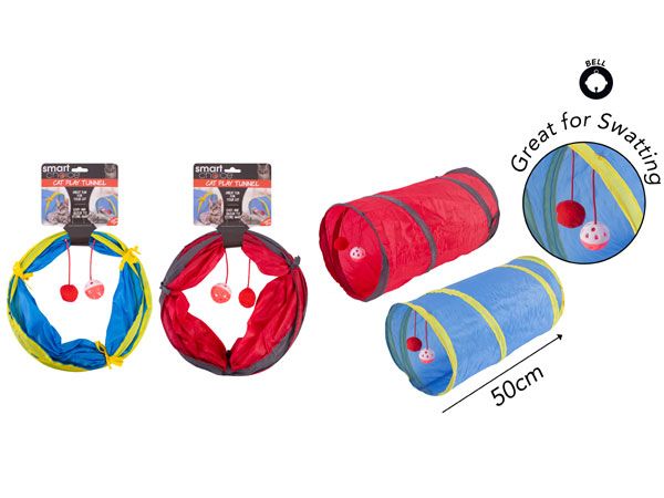 Smart Choice - Cat Play Tunnel With Ball, Assorted Picked At Random
