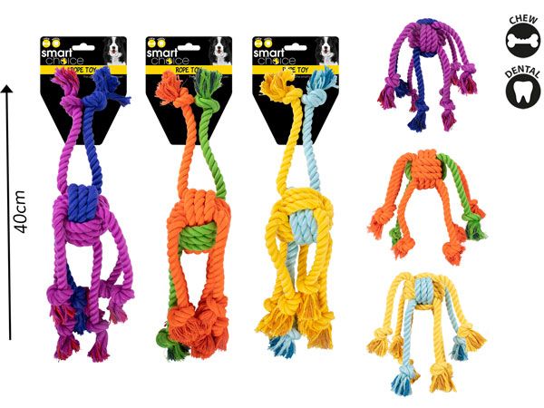 Smart Choice Rope Spider Tug Dog Toy, Assorted At Random