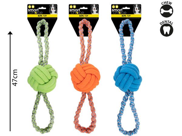 Smart Choice Knotted Rope Dog Toy, zzz | SC1323