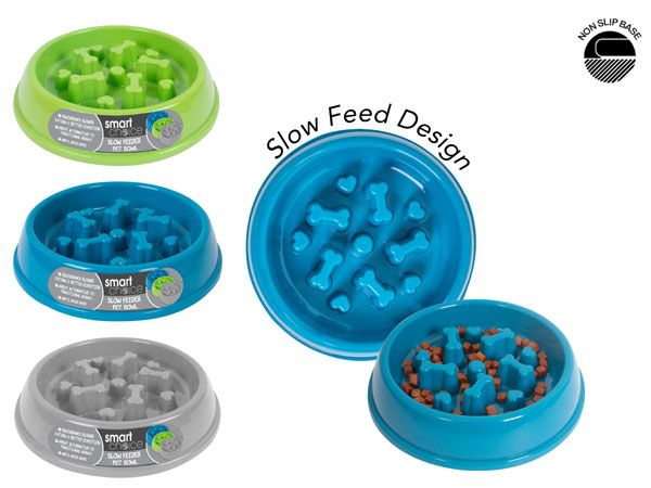 Smart Choice Slow Feeder Pet Bowl, Assorted Picked At Random