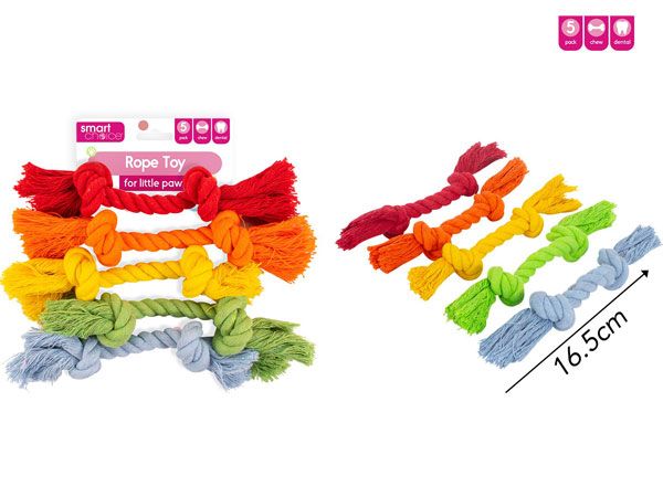 Smart Choice Small Dog / Puppy 5 Pack Rope Toy Set...Assorted Picked At Random | SC1350