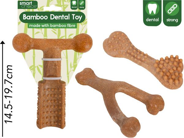 Smart Choice Dental Bamboo Dog Toy, Assorted Picked At Random | SC1387