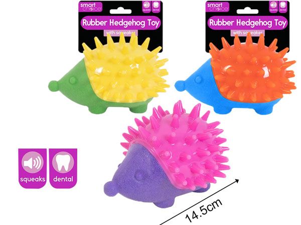 Smart Choice Rubber Hedgehog Dog Toy ...Assorted, Picked At Random