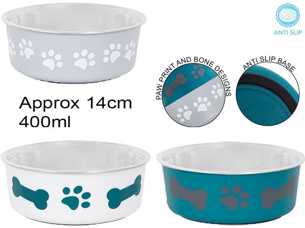 Smart Choice Anti Skid Fusion Pet Bowl, 400ml. Assorted Colours | SC1539