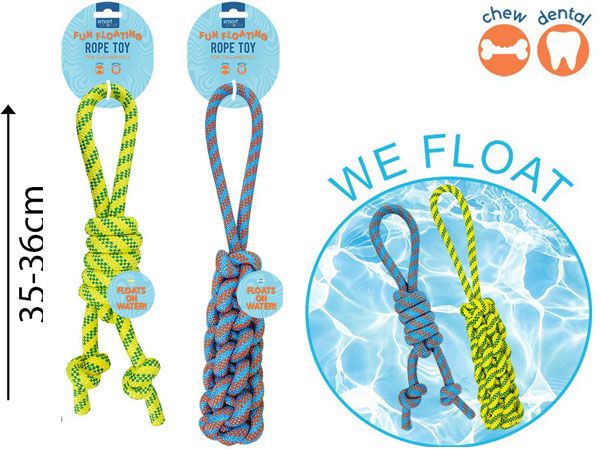 Smart Choice Floating Rope Tug Dog Toy, Assorted At Random | SC1780