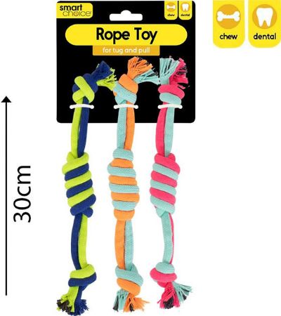 Smart Choice 3 Pack Double Knotted Rope Toy | SC1786
