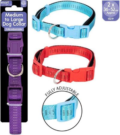 12x Smart Choice Medium To Large Adjustable Dog Collar
