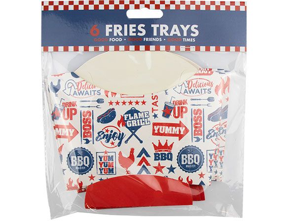Summer Essentials - 6pk BBQ Fries Trays
