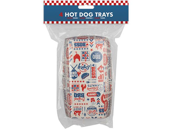 Summer Essentials - 4pk BBQ Hot Dog Trays