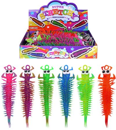 24x Super Stretch Centipedes In Counter Display