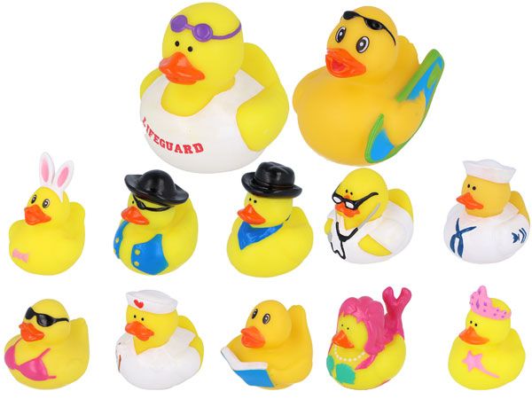 12x Assorted 5cm Ducks In Assorted Designs
