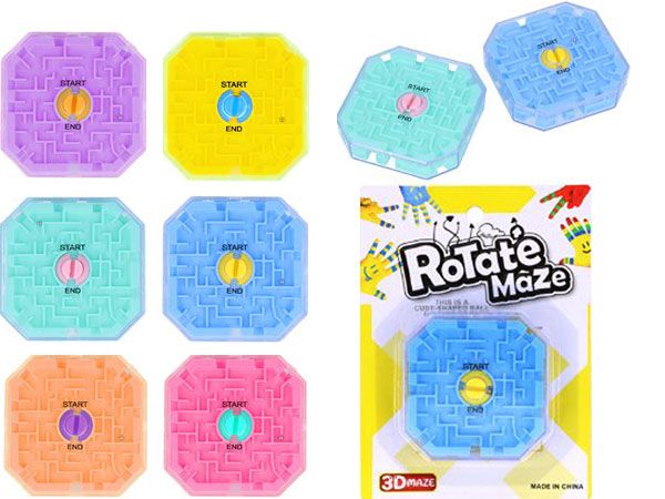 3D Rotate Puzzle Maze In Assorted Designs