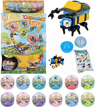 12x Insect Blocks Kit In Capsule In Display | T65452