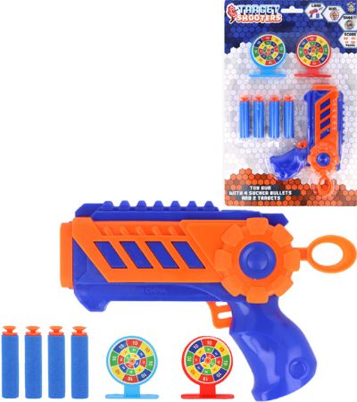 Target Shooter Foam Blaster With Safe EVA Darts & 2 Targets