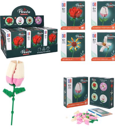 12x Flower Block Kits In Counter Display