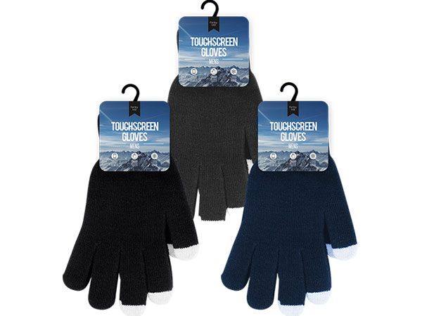 Farley Mill Mens Touch Screen Gloves, Assorted Picked At Random | TEX1648
