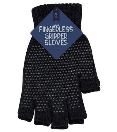 Farley Mill Mens Fingerless Gripper Gloves, | TEX1651