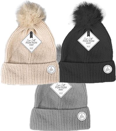 Farley Mill Super Softy Ladies Pom Pom Hat, Assorted Picked At Random | TEX8643