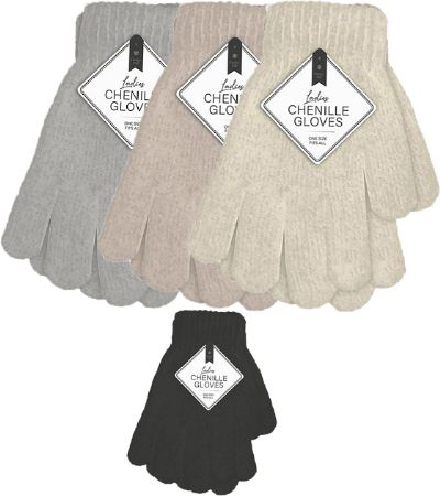 Farley Mill Ladies Chenile Glove, Assorted Picked At Random | TEX8646OB