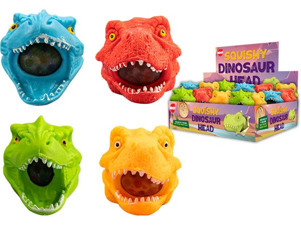 Wholesale Squishy Dinosaur Head | Pocket Money Toy