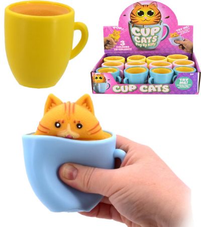 12x Squeezy Cup Cats - Pop Up Kitty | TY0211