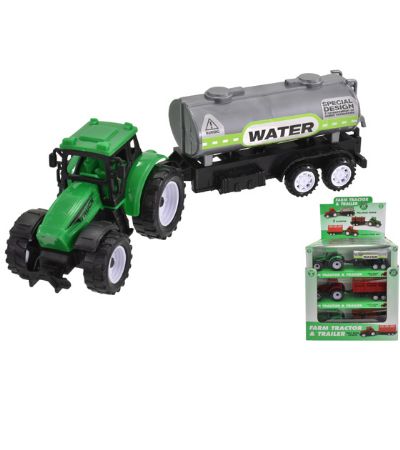 Farm Tractor With Trailer - Assorted Picked At Random | TY0244