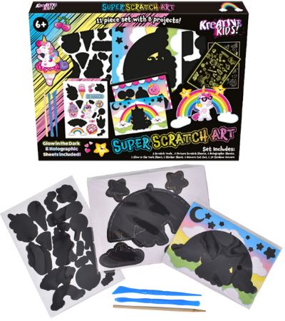 Kreative Kids Super Scratch Art Colouring Set | TY0383