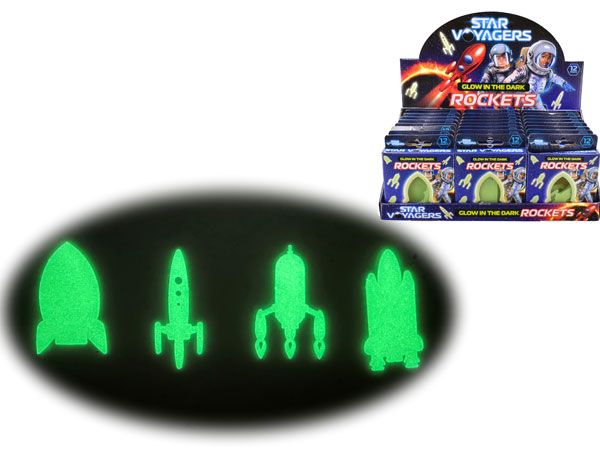 24x Star Voyagers Glow In The Dark Rockets