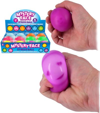 12x Squeeze Squishy Mystery Face Stress Balls