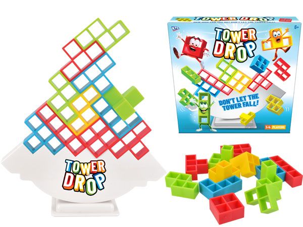 Tower Drop Game, For 1-4 Players