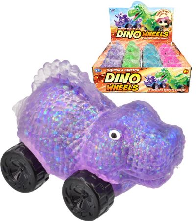 12x Squish & Stretch Dino Wheels In Counter Display