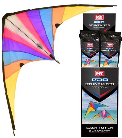 Display Of 24x MY Pro Stunt Kites 120 x 60cm