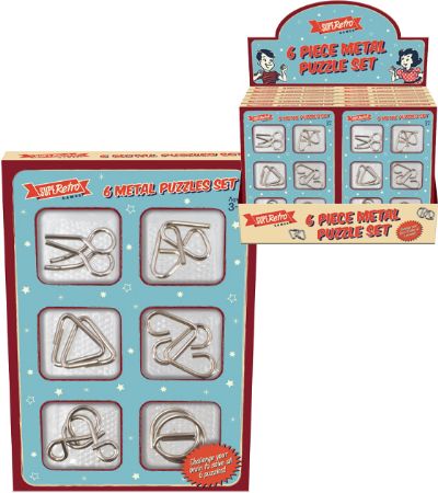Super Retro 6 Metal Puzzle Set | TY3544