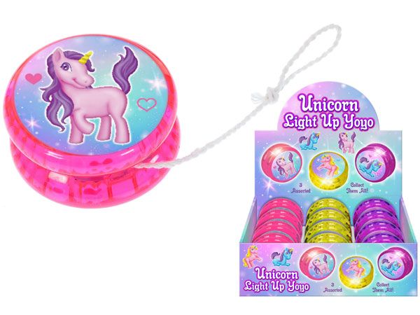 12x M.Y Light Up Unicorn YoYo