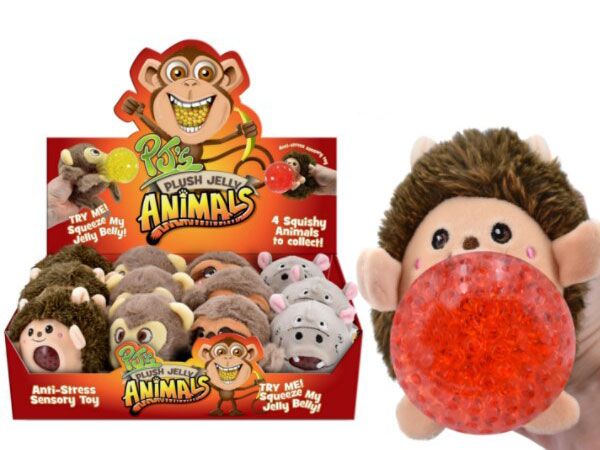 12x Plush Jelly Animals Squeezers