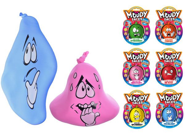 Wholesale Squishy Toys | Moody Faces | Bulk Buy