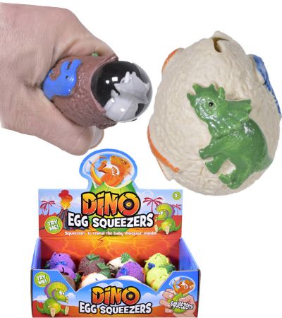 12x Dino Egg Squeezers In Counter Display