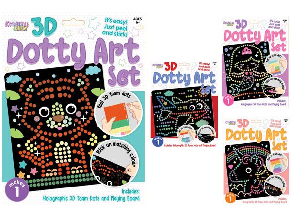 Kreative Kids 3D Dotty Art Set, Assorted Picked At Random