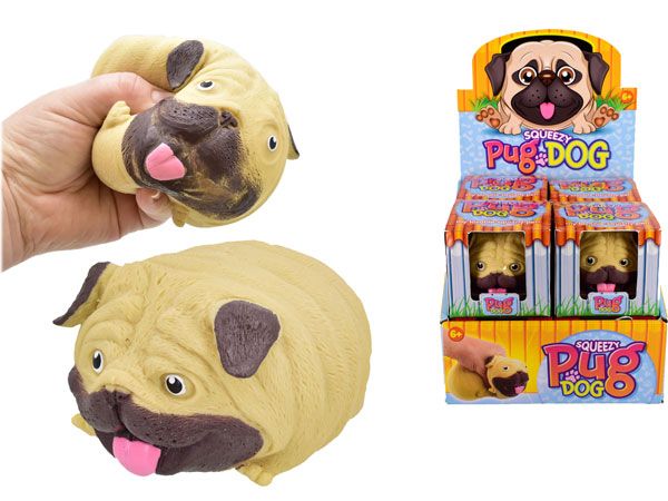 Squeezy Pug Dog Lovable Squishy Pet | TY7303