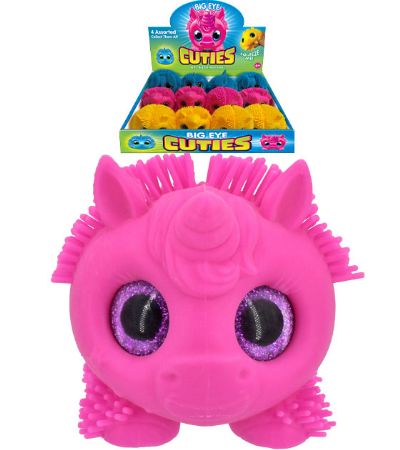 12x Big Eye Squeezy Cuties With Big Glittery Eyes | TY7838