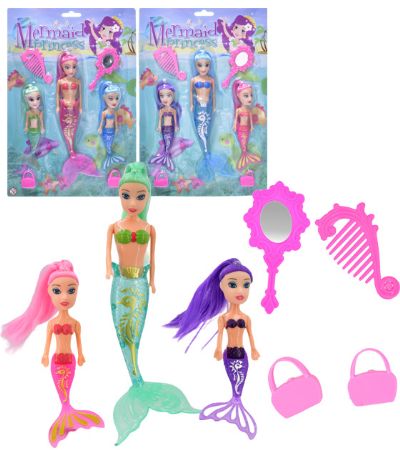 3pce Mermaid Princess Set, Assorted Picked At Random | TY8264