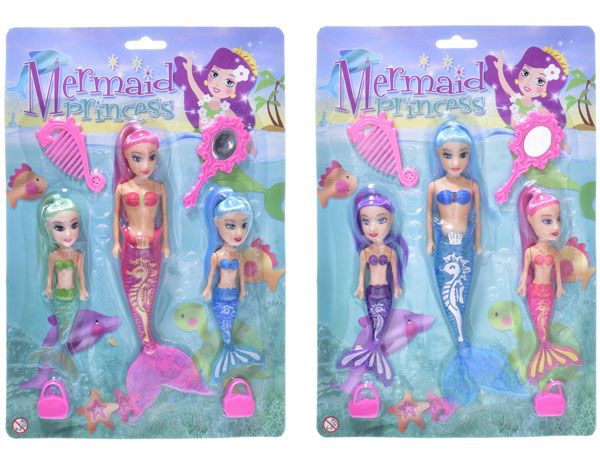 3pce Mermaid Princess Set, Assorted Picked At Random | TY8264